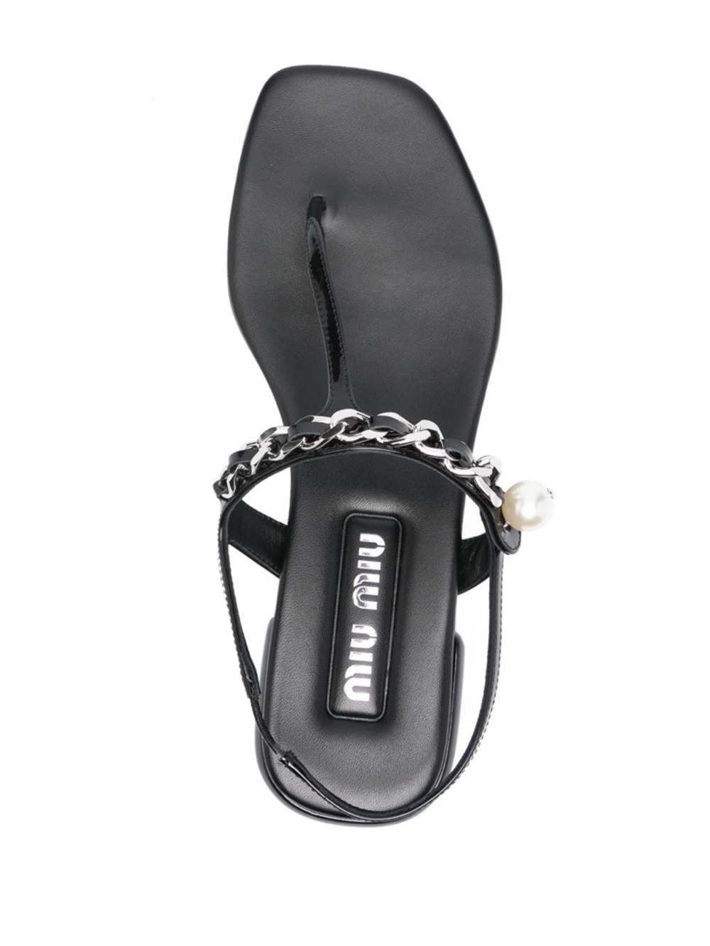 Miu Miu Pearl Chain Thong Sandals - Picture 16 of 16